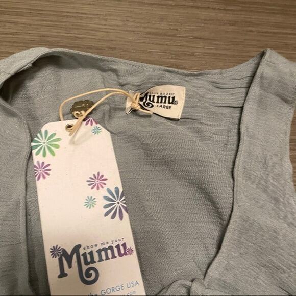 Show Me‎ Your Mumu Rancho Mirage Lace Up Dress Size L - Picture 6 of 10